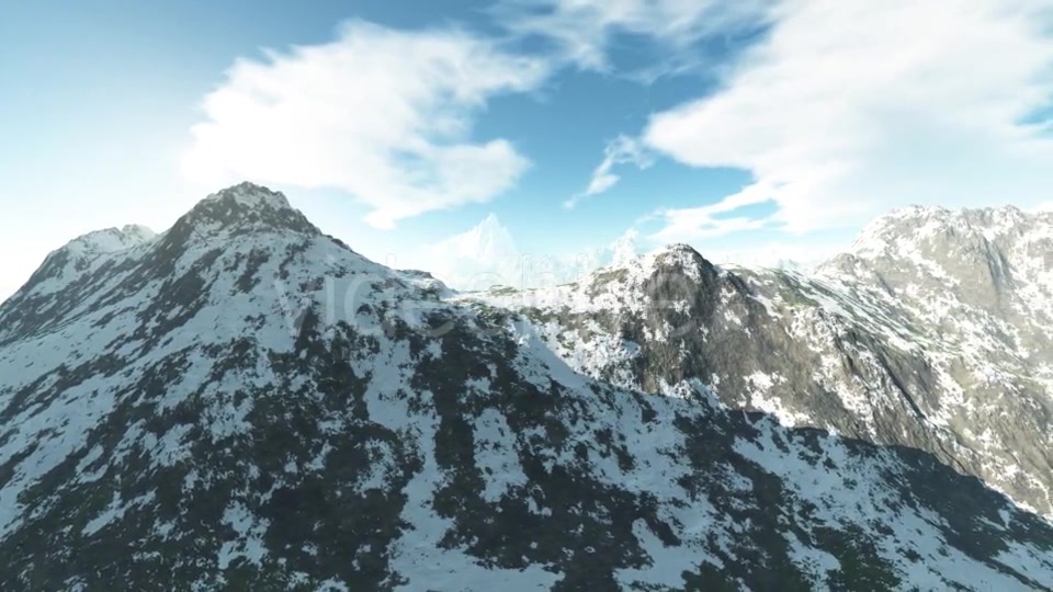 Mountains in Snow and Blue Sky Videohive 19397080 Motion Graphics Image 8