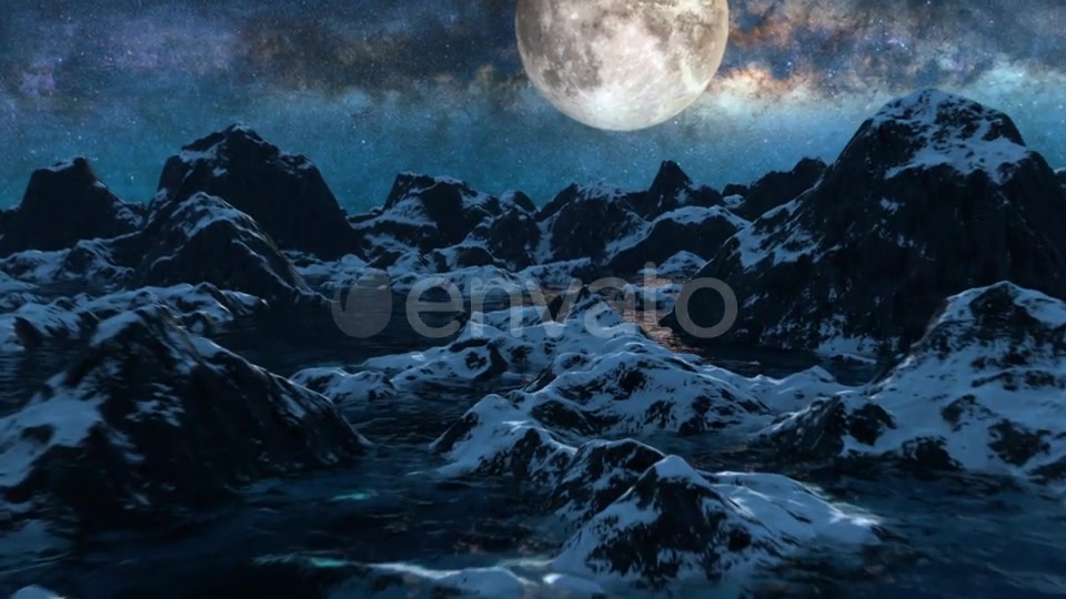 Mountains Starry Night Videohive 21695596 Motion Graphics Image 10
