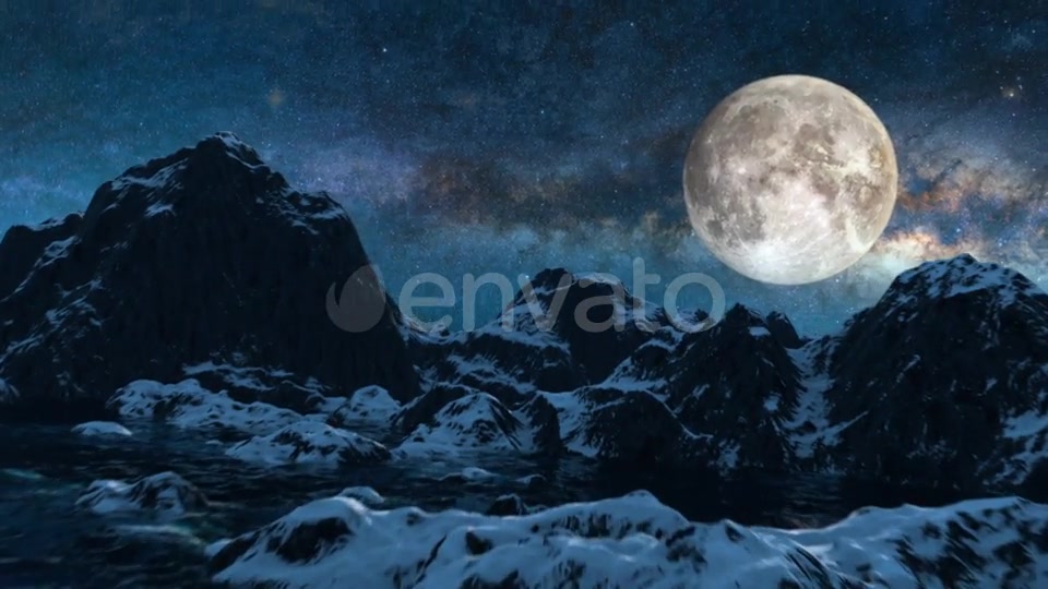 Mountains Starry Night Videohive 21695596 Motion Graphics Image 11