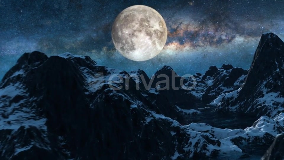 Mountains Starry Night Videohive 21695596 Motion Graphics Image 12