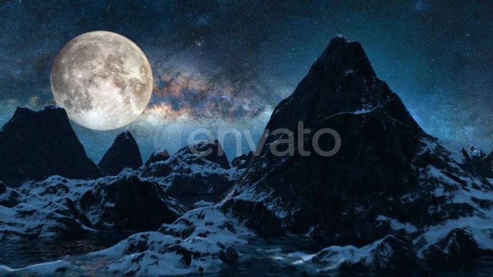 Mountains Starry Night Videohive 21695596 Motion Graphics Image 5