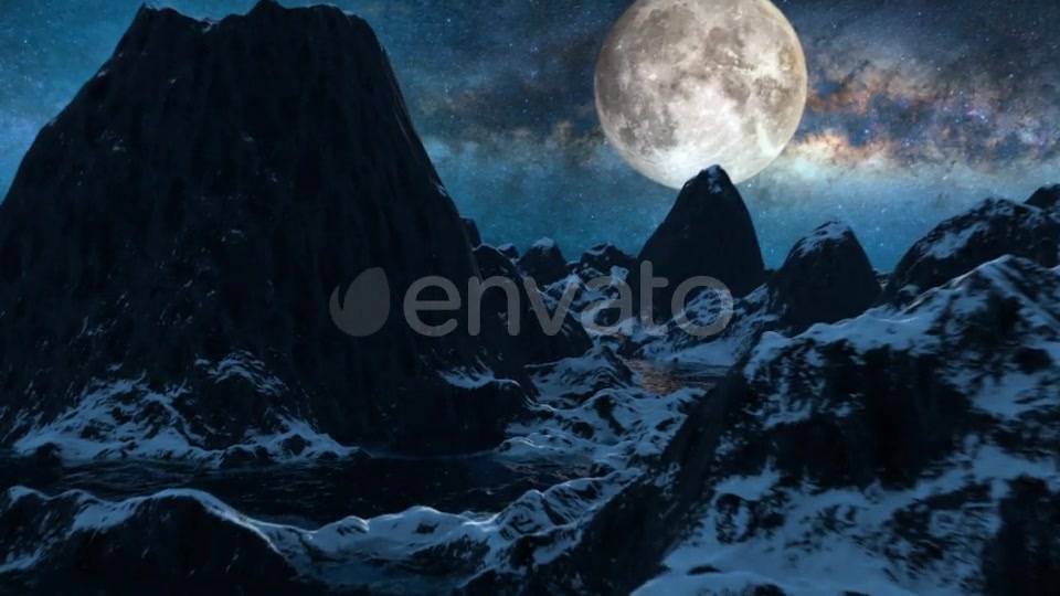 Mountains Starry Night Videohive 21695596 Motion Graphics Image 6