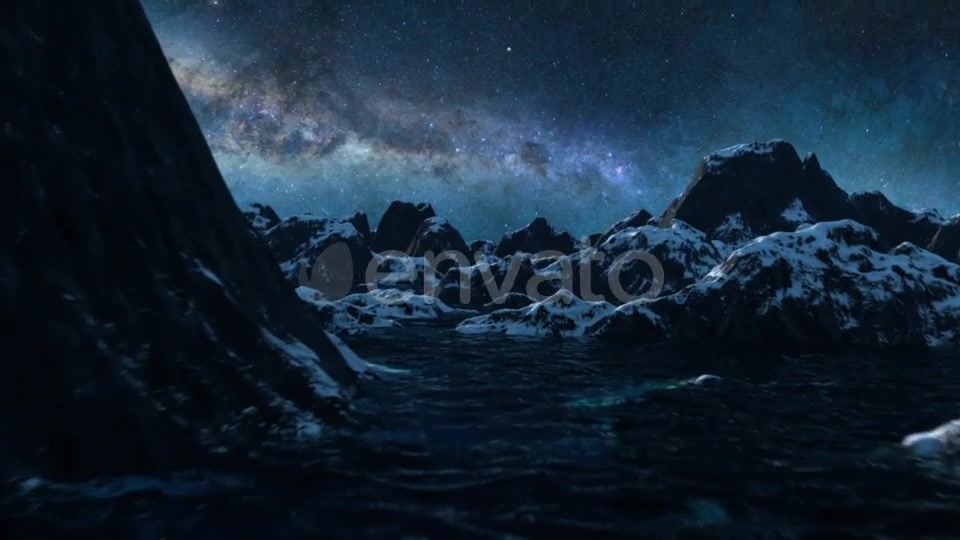 Mountains Starry Night Videohive 21695596 Motion Graphics Image 7
