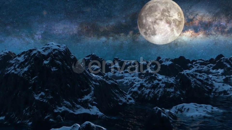 Mountains Starry Night Videohive 21695596 Motion Graphics Image 9
