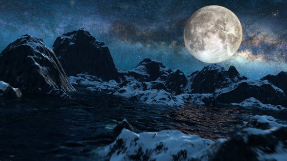 Mountains Starry Night - Download Videohive 21695596