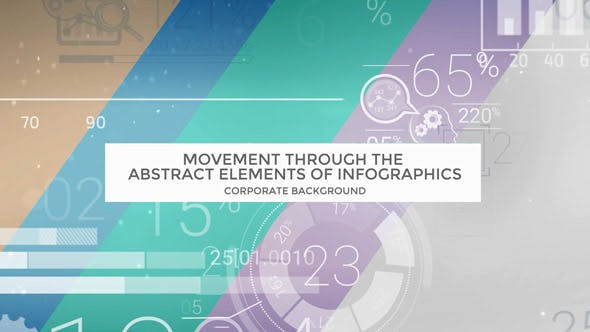 Movement Through The Abstract Elements Of Infographics - Videohive 17799700 Download