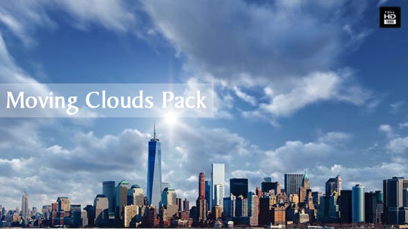 Moving Clouds Pack 4 Moving Cloud Scene - 14838015 Videohive Download