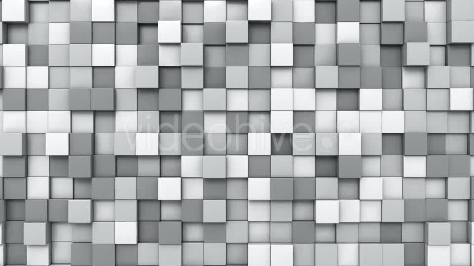 Moving Grey Cubes Mosaic Videohive 21165071 Motion Graphics Image 1