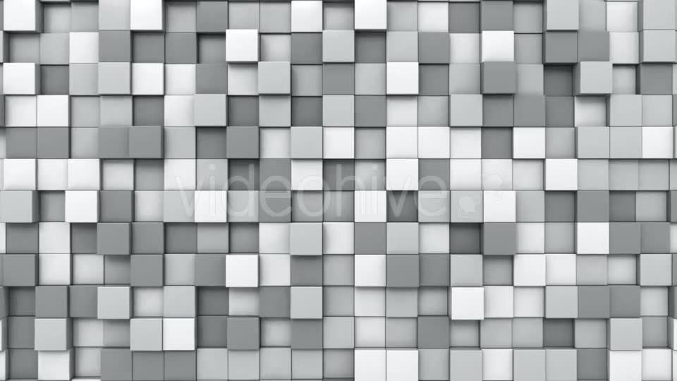 Moving Grey Cubes Mosaic Videohive 21165071 Motion Graphics Image 2