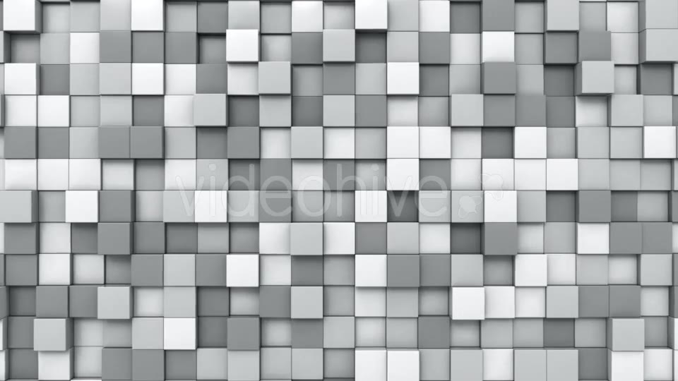 Moving Grey Cubes Mosaic Videohive 21165071 Motion Graphics Image 3