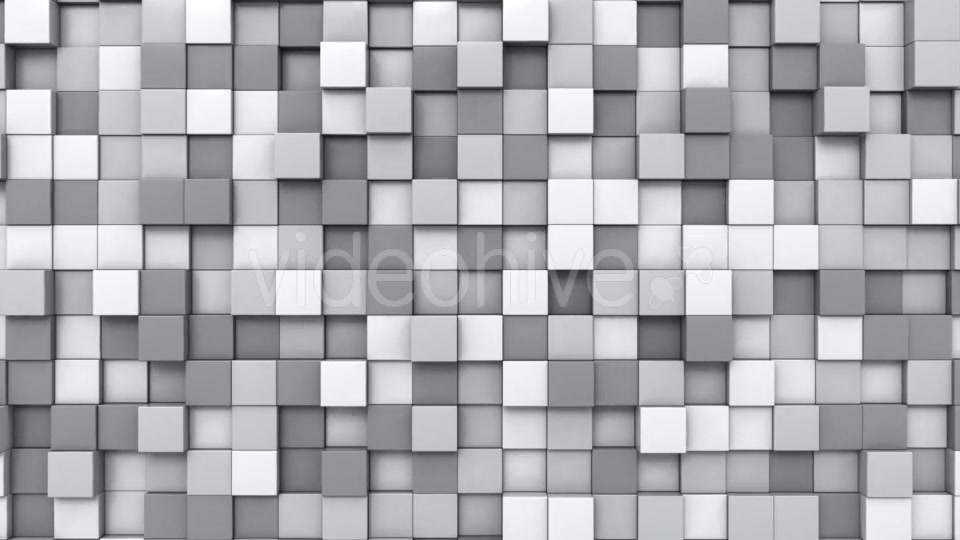 Moving Grey Cubes Mosaic Videohive 21165071 Motion Graphics Image 5