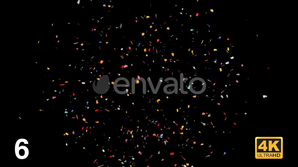 Multi Colored Confetti Explosions With Alpha Channel Videohive 24130726 Motion Graphics Image 12