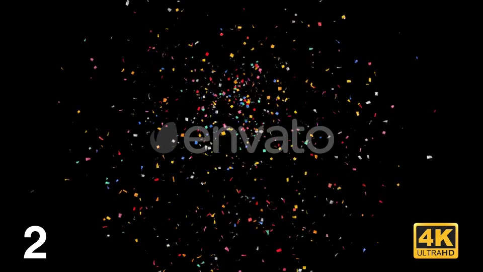 Multi Colored Confetti Explosions With Alpha Channel Videohive 24130726 Motion Graphics Image 4