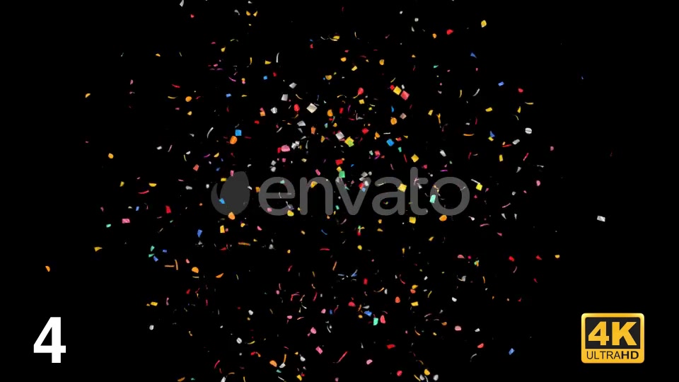 Multi Colored Confetti Explosions With Alpha Channel Videohive 24130726 Motion Graphics Image 8
