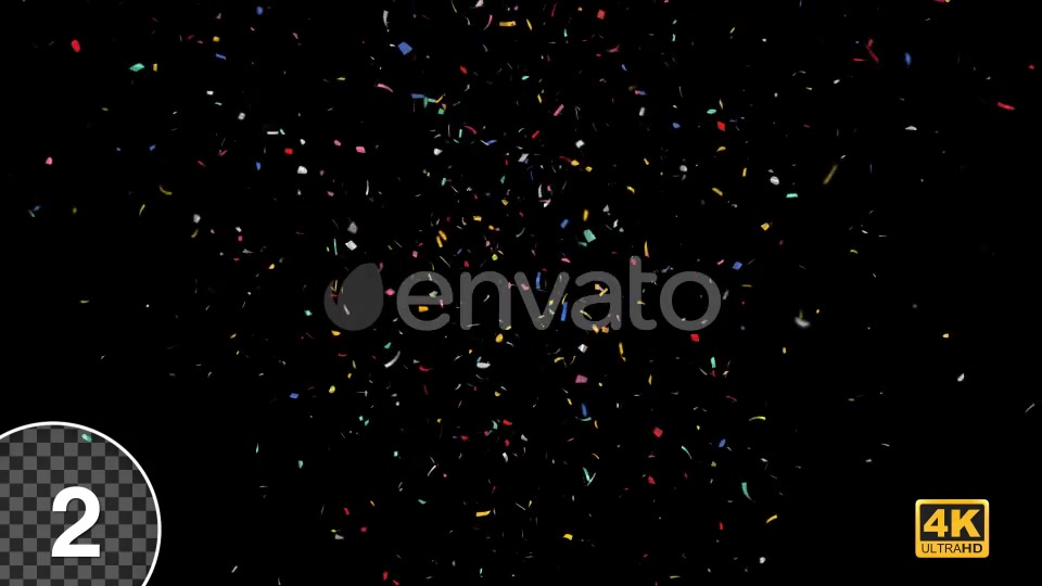 Multi Colored Confetti Party Popper Explosions With Alpha Channel Videohive 24154731 Motion Graphics Image 3