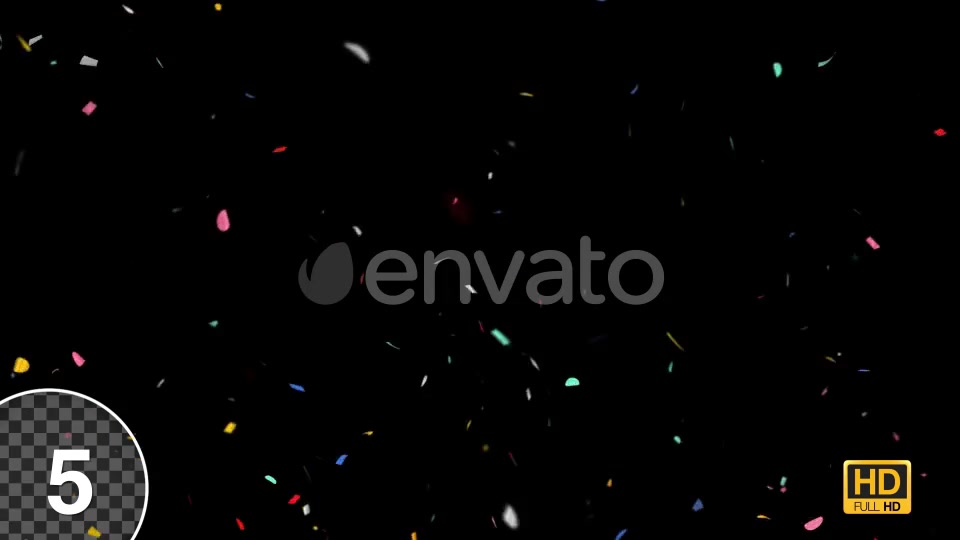 Multi Colored Confetti Party Popper Explosions With Alpha Channel Videohive 24154731 Motion Graphics Image 9