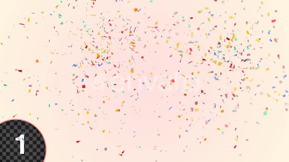 Multi Colored Popper Confetti Explosions Videohive 24133400 Motion Graphics Image 1