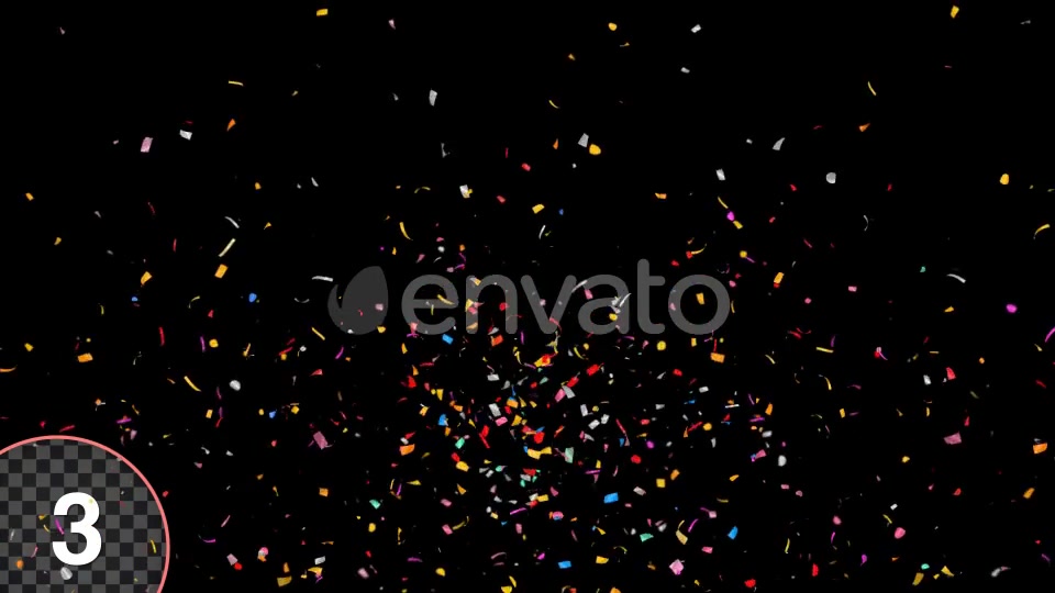 Multi Colored Popper Confetti Explosions Videohive 24133400 Motion Graphics Image 6