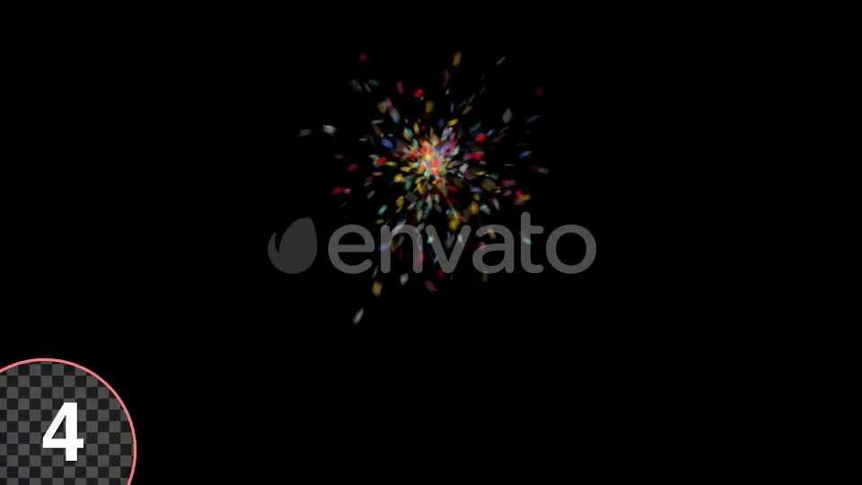Multi Colored Popper Confetti Explosions Videohive 24133400 Motion Graphics Image 7