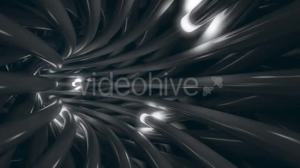 Multiple Grey Cables Trasmitting Data Signals Videohive 19772376 Motion Graphics Image 1