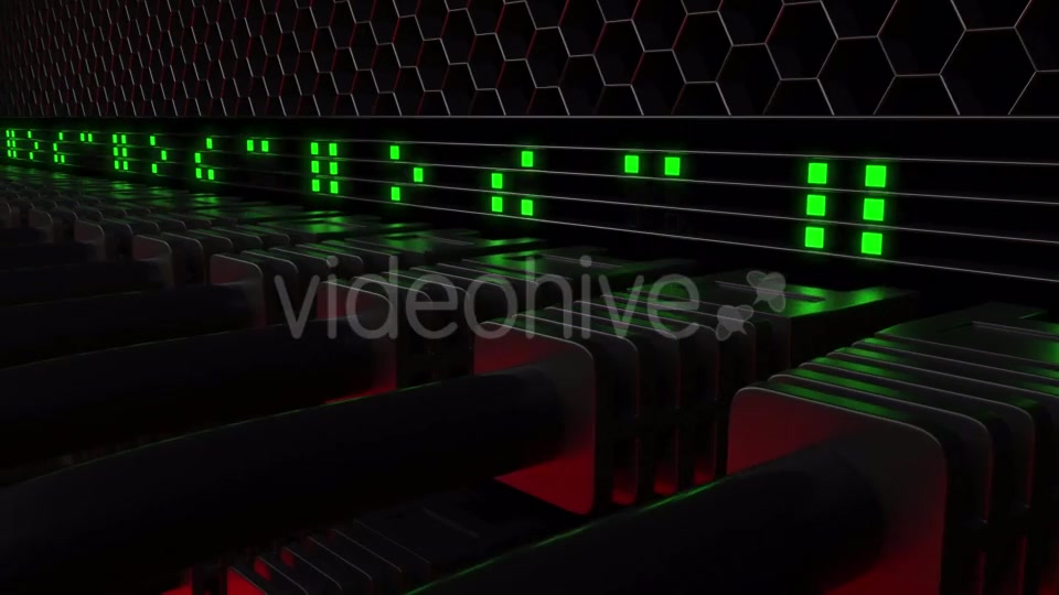 Multiple Server Connectors and Flashing Green LEDs Videohive 20286175 Motion Graphics Image 3