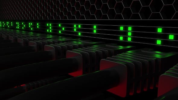 Multiple Server Connectors and Flashing Green LEDs - 20286175 Download Videohive