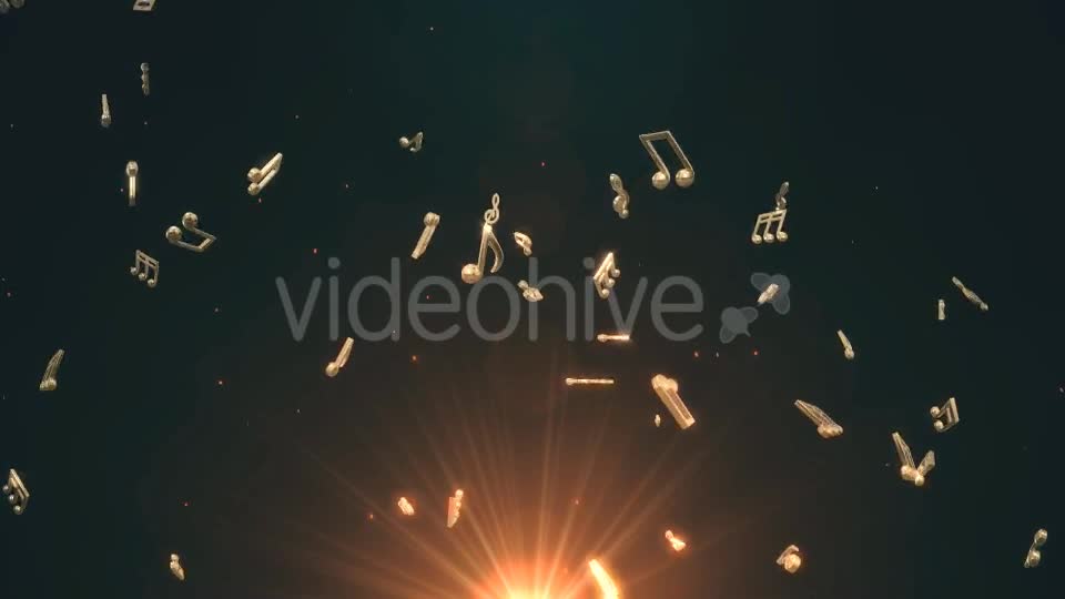 Musical Notes Flying Videohive 19754156 Motion Graphics Image 1