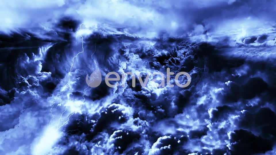 Mysterious Dark Night Thunder Clouds Videohive 21787196 Motion Graphics Image 1