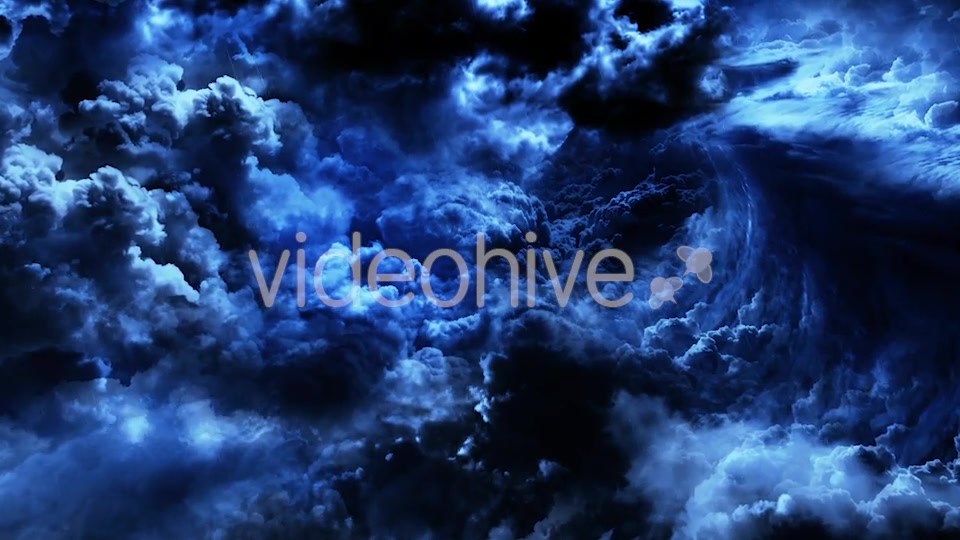 Mysterious Dark Night Thunder Clouds Videohive 21533388 Motion Graphics Image 5