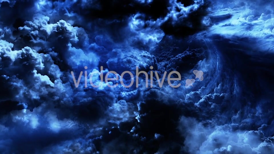 Mysterious Dark Night Thunder Clouds Videohive 21533388 Motion Graphics Image 6