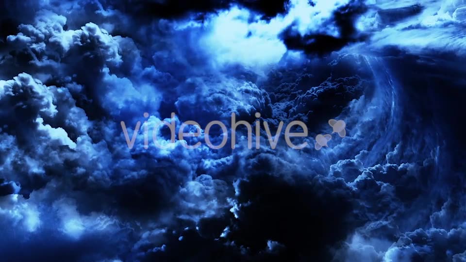Mysterious Dark Night Thunder Clouds Videohive 21533388 Motion Graphics Image 9