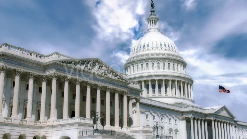 National Capitol Building With Us Flag Videohive 19467843 Motion Graphics Image 4