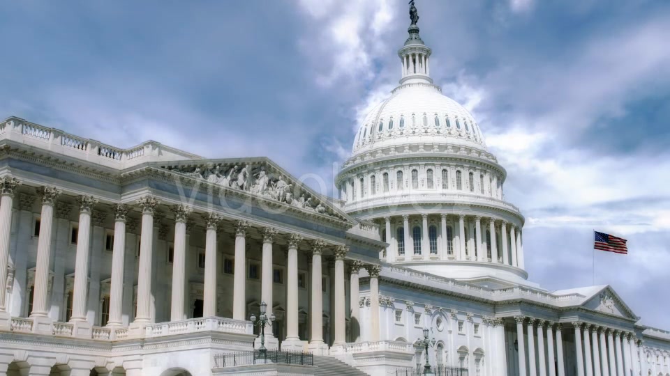 National Capitol Building With Us Flag Videohive 19467843 Motion Graphics Image 5