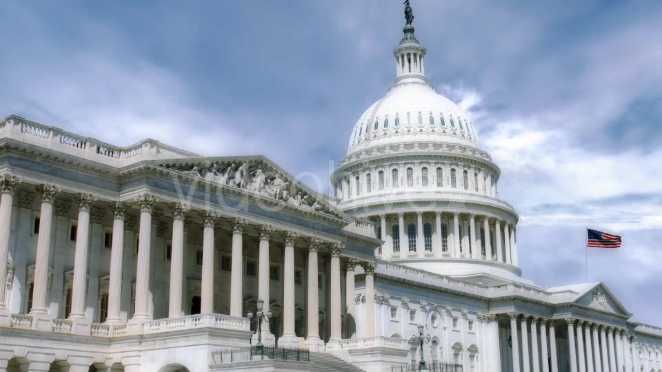 National Capitol Building With Us Flag Videohive 19467843 Motion Graphics Image 6