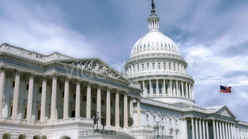 National Capitol Building With Us Flag Videohive 19467843 Motion Graphics Image 7