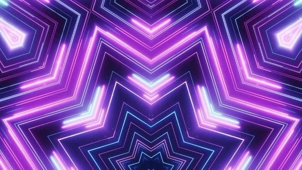 Neon Abstract Line Animation VJ Background - 19696665 Download Videohive