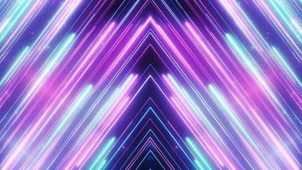 Neon Abstract Line Animation VJ Background - 19696700 Download Videohive