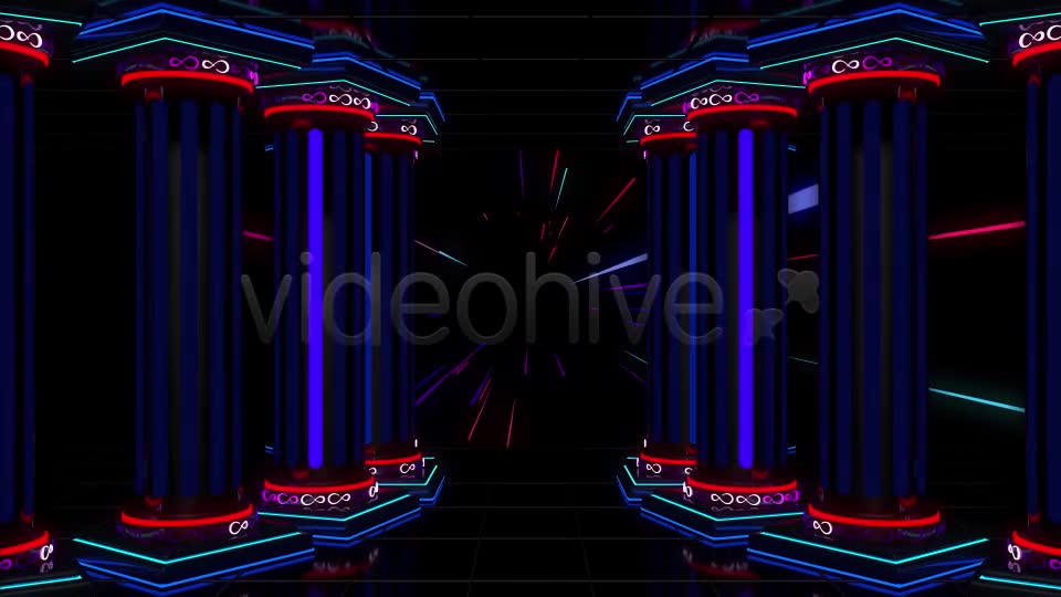 Neon Columns VJ Loop Pack (3in1) Videohive 18668093 Motion Graphics Image 10
