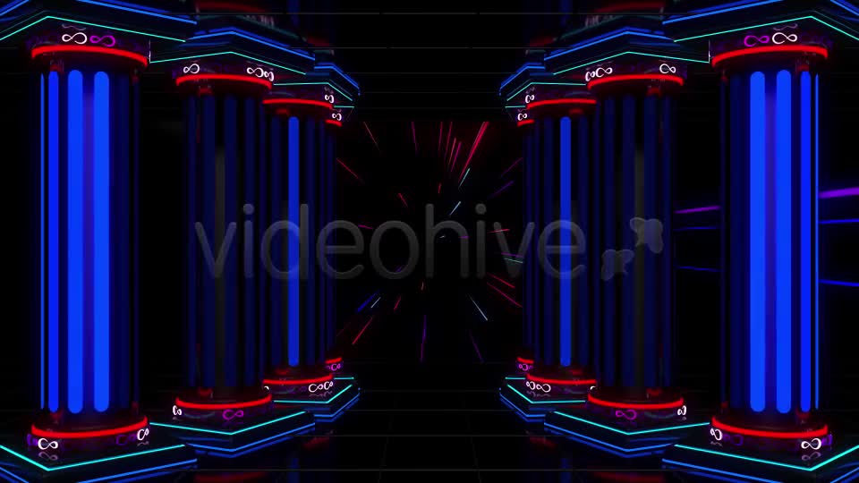 Neon Columns VJ Loop Pack (3in1) Videohive 18668093 Motion Graphics Image 11