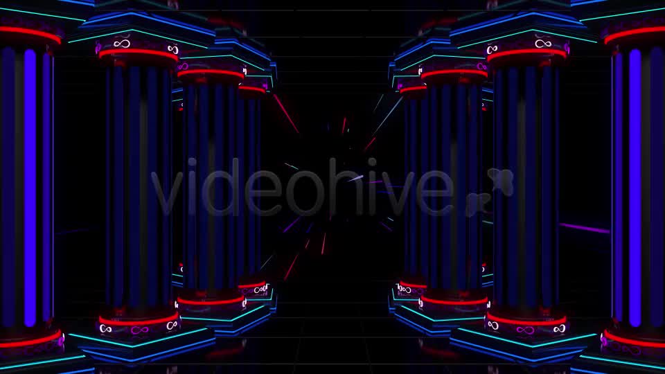 Neon Columns VJ Loop Pack (3in1) Videohive 18668093 Motion Graphics Image 12