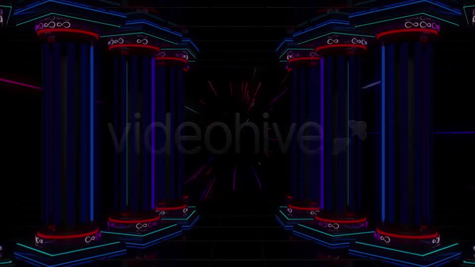 Neon Columns VJ Loop Pack (3in1) Videohive 18668093 Motion Graphics Image 13