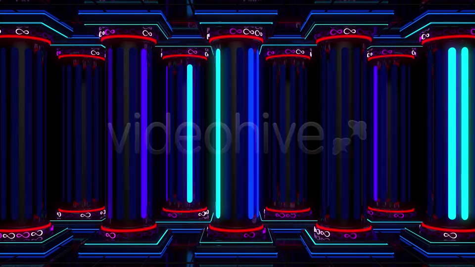 Neon Columns VJ Loop Pack (3in1) Videohive 18668093 Motion Graphics Image 5
