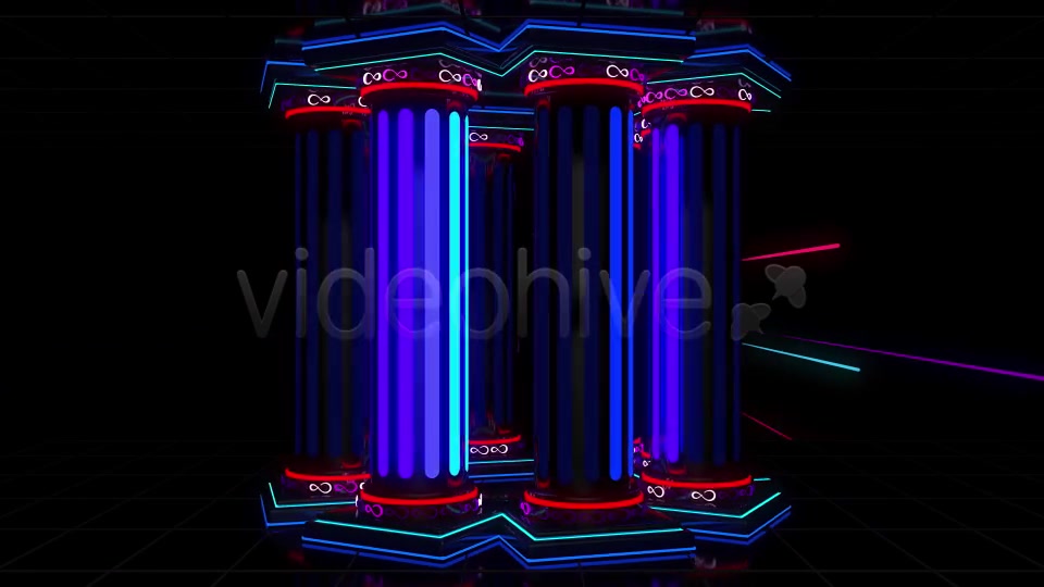 Neon Columns VJ Loop Pack (3in1) Videohive 18668093 Motion Graphics Image 6