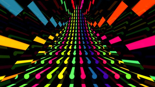 Neon Disco Stairway - Download 19722288 Videohive