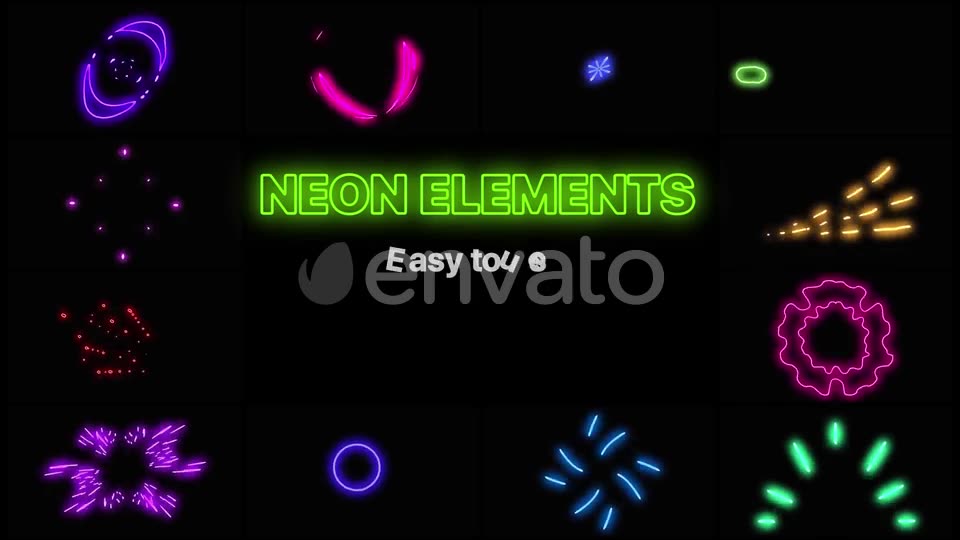 Neon Elements | Motion Graphics Pack Videohive 24570563 Motion Graphics Image 2