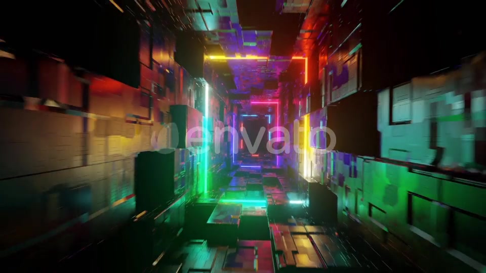 Neon Frames Tunnel 02 Videohive 25900976 Motion Graphics Image 7
