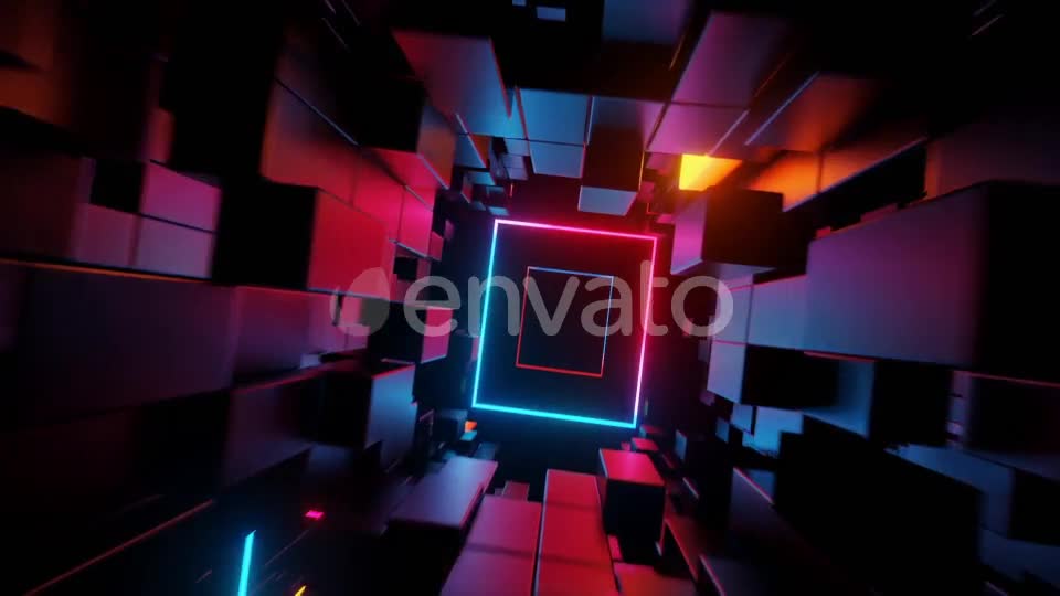 Neon Frames Tunnel 03 Videohive 25926467 Motion Graphics Image 11