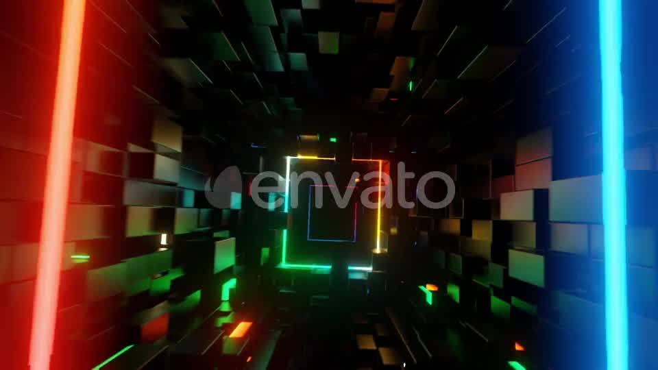 Neon Frames Tunnel 03 Videohive 25926467 Motion Graphics Image 13