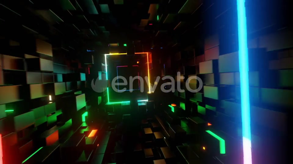 Neon Frames Tunnel 03 Videohive 25926467 Motion Graphics Image 3