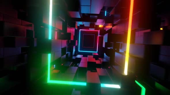Neon Frames Tunnel 03 - Download Videohive 25926467